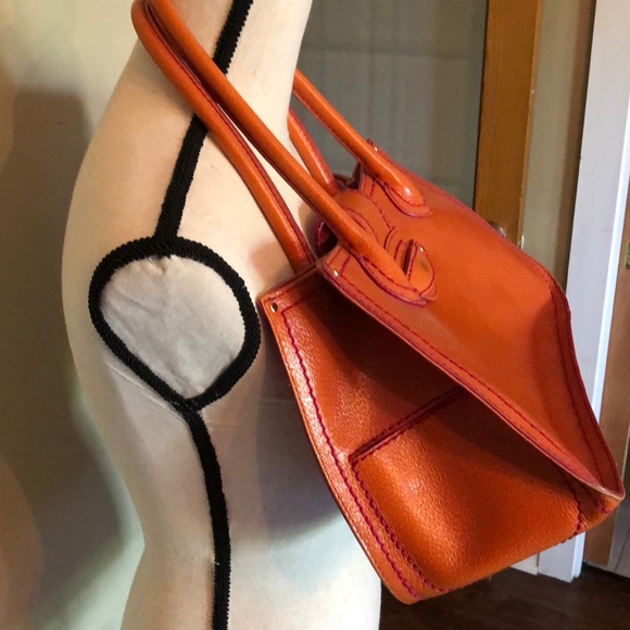 Amazing Authentic Antonio Melani Orange leather - Picture 3 of 8